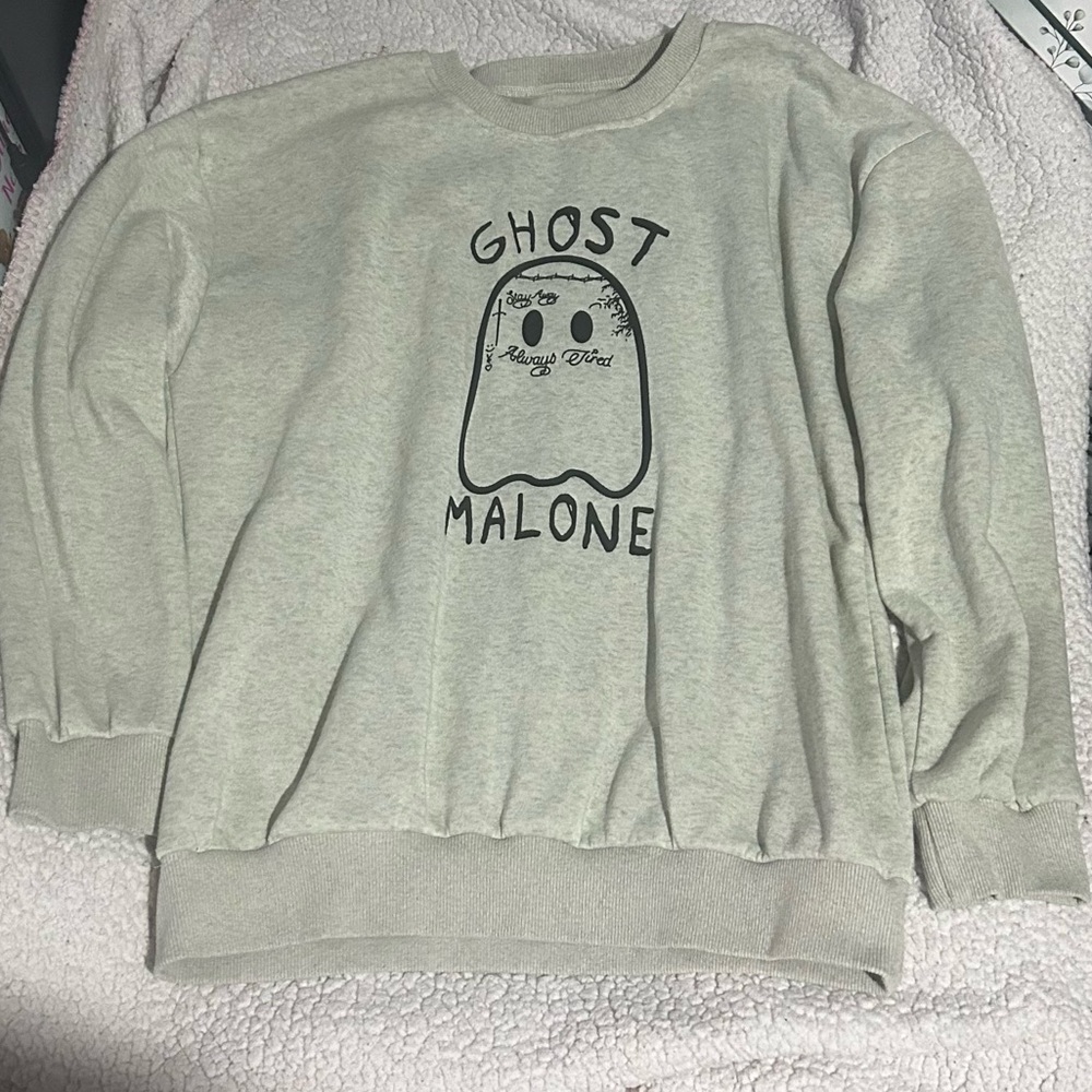 Ghost Malone Gray Sweater